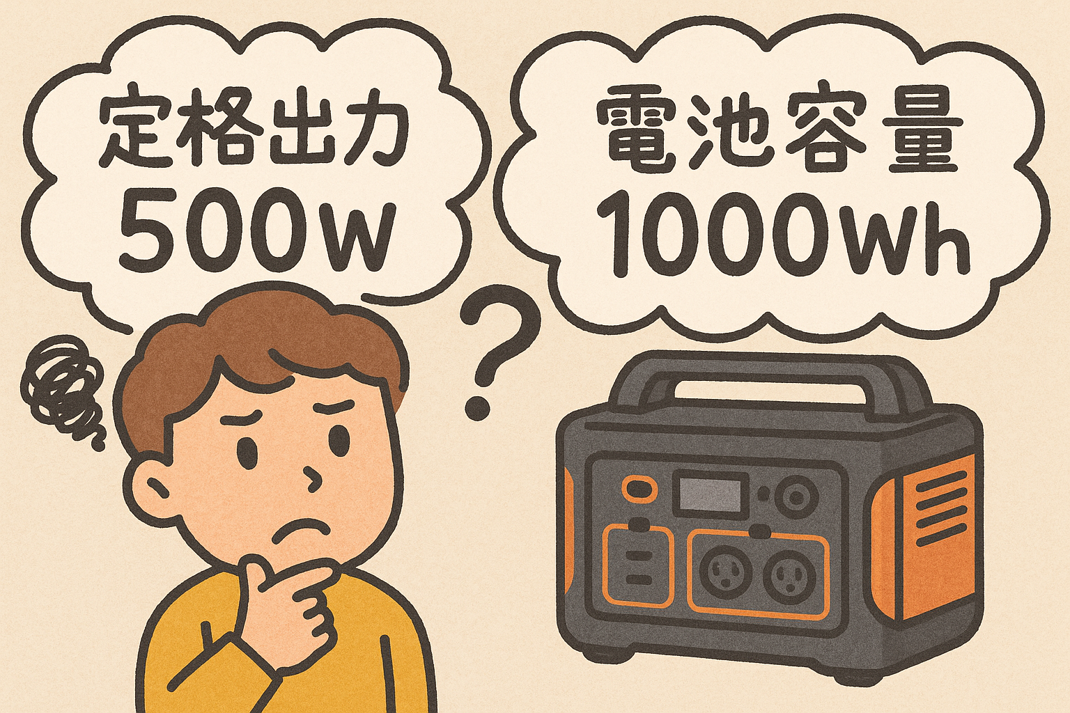 超小型ポータブル電源＿スペックの疑問