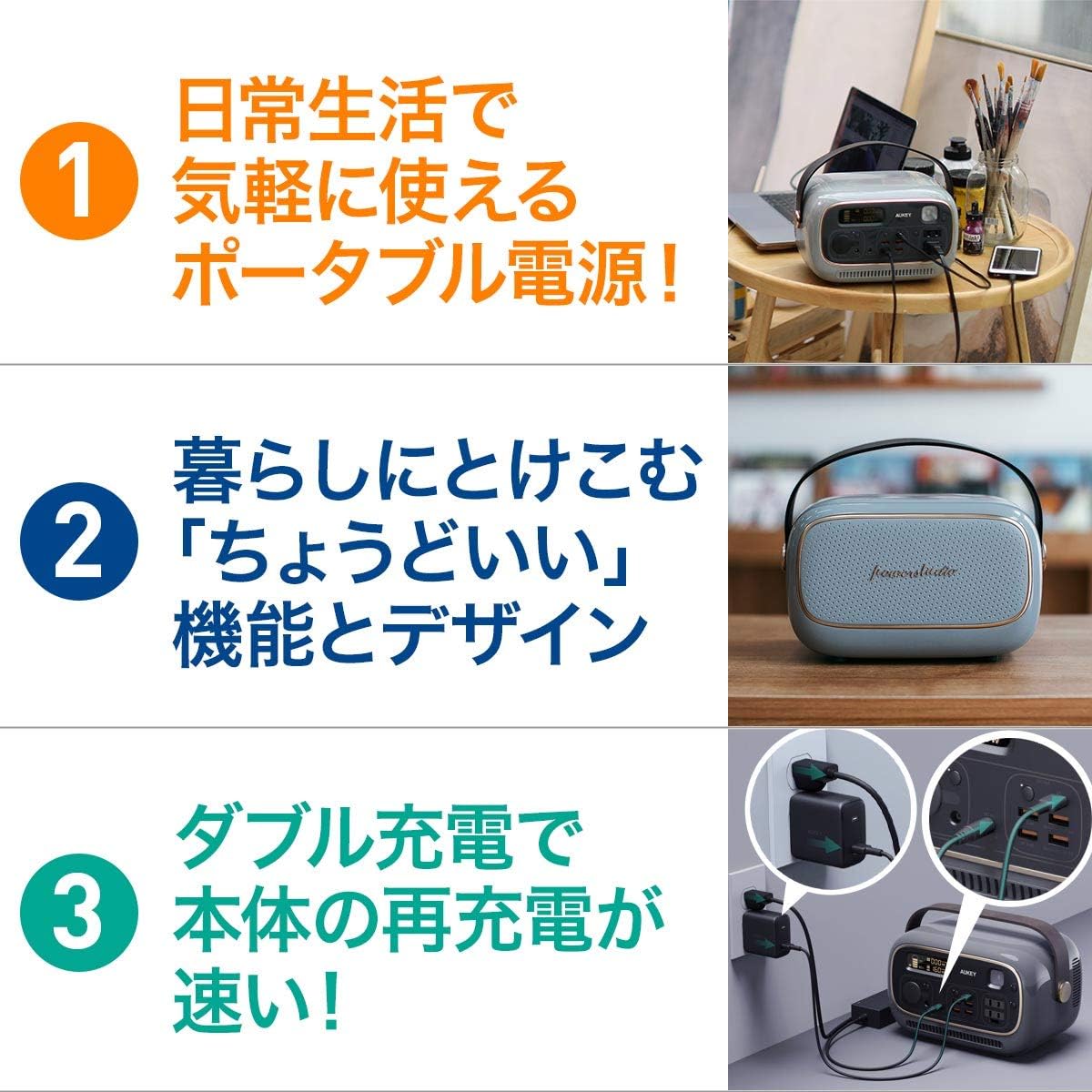 ポタ電.com】AUKEY（オーキー）のPowerStudio 300 PS-RE03を隅々まで 