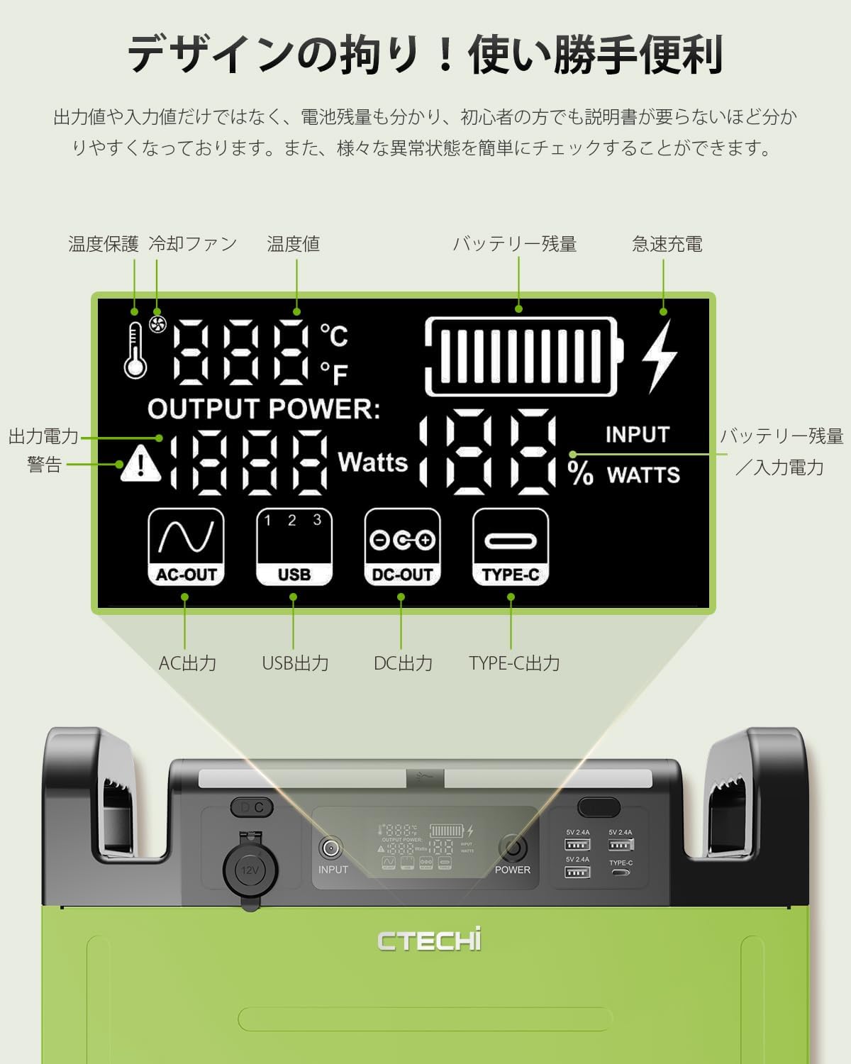 ポタ電.com】CTECHi（シーテッチ）のGT1500 1210Whを隅々までレビュー 