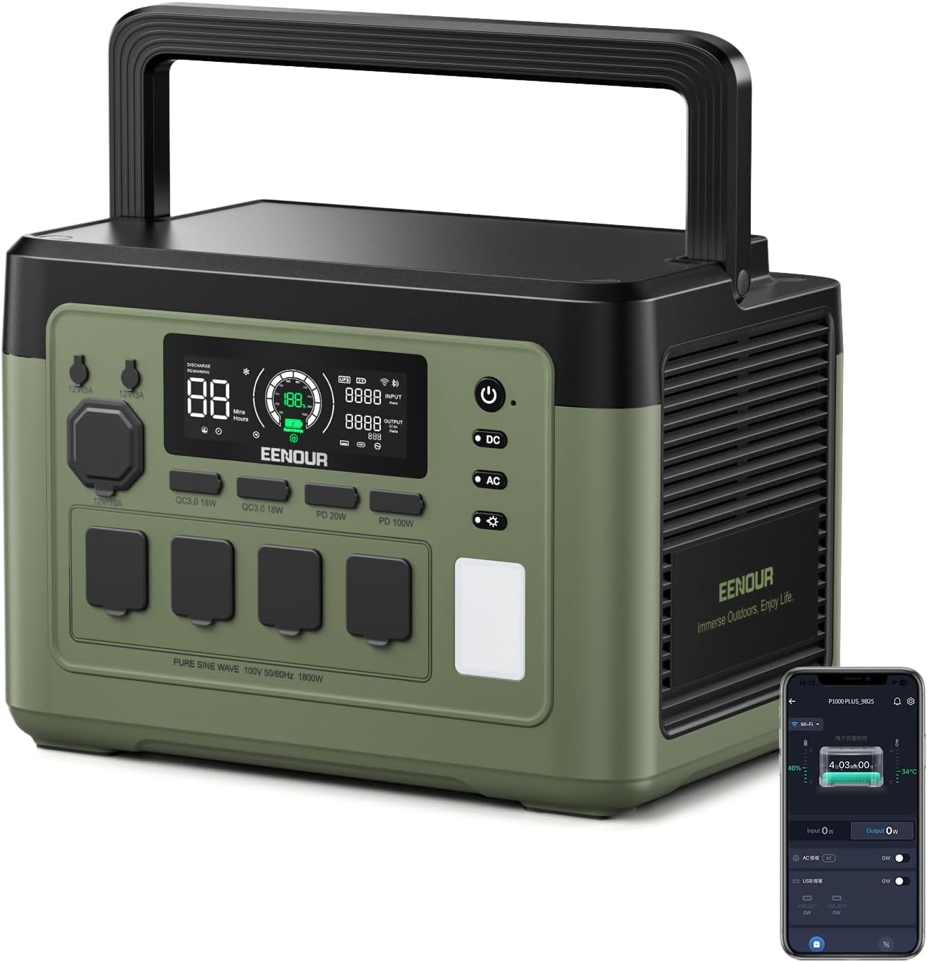 【ポタ電.com】EENOUR（イーノウ）のポータブル電源 P1500 PLUSを隅々までレビュー | POTADEN.com (ポタ電ドットコム)