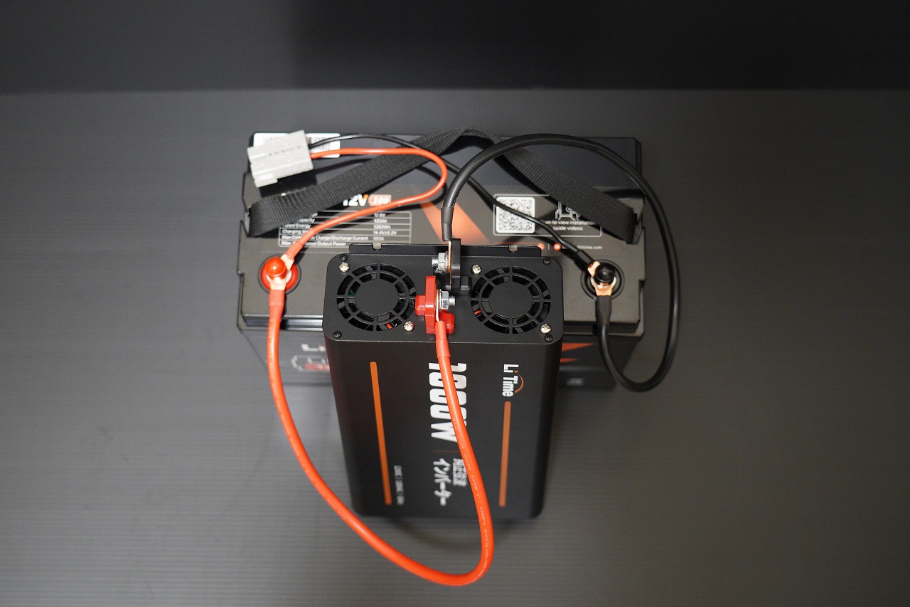自作ポータブル電源　配膳図