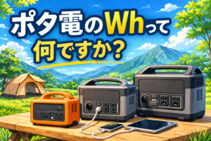 電池容量（Wh）とは？意味・計算方法・選び方をわかりやすく解説【ポータブル電源】