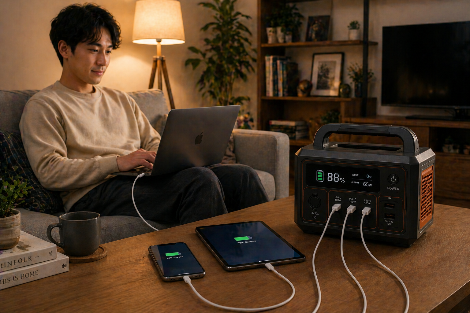 USB PDを活用した充電ライフスタイルイメージ