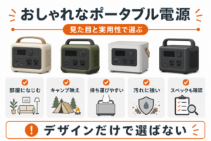 デザインにもこだわりたい！おしゃれなポータブル電源おすすめ4選と失敗しない選び方