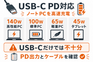 USB-C PD対応ポータブル電源おすすめ3選！ノートPCを高速充電できるモデルの選び方